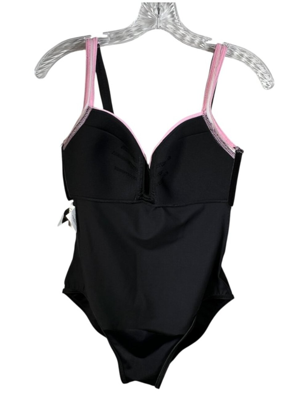 Miraclesuit One Piece Swimsuit Black With Pink Accents - Picture 5 of 16